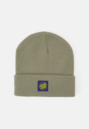 OTHER DOT LABEL BEANIE UNISEX - Čepice - nickel/navy blue