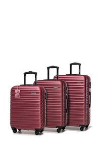 WITTCHEN LUGGAGE SET WITH TAG FROM ABS - Kofferset - dark red