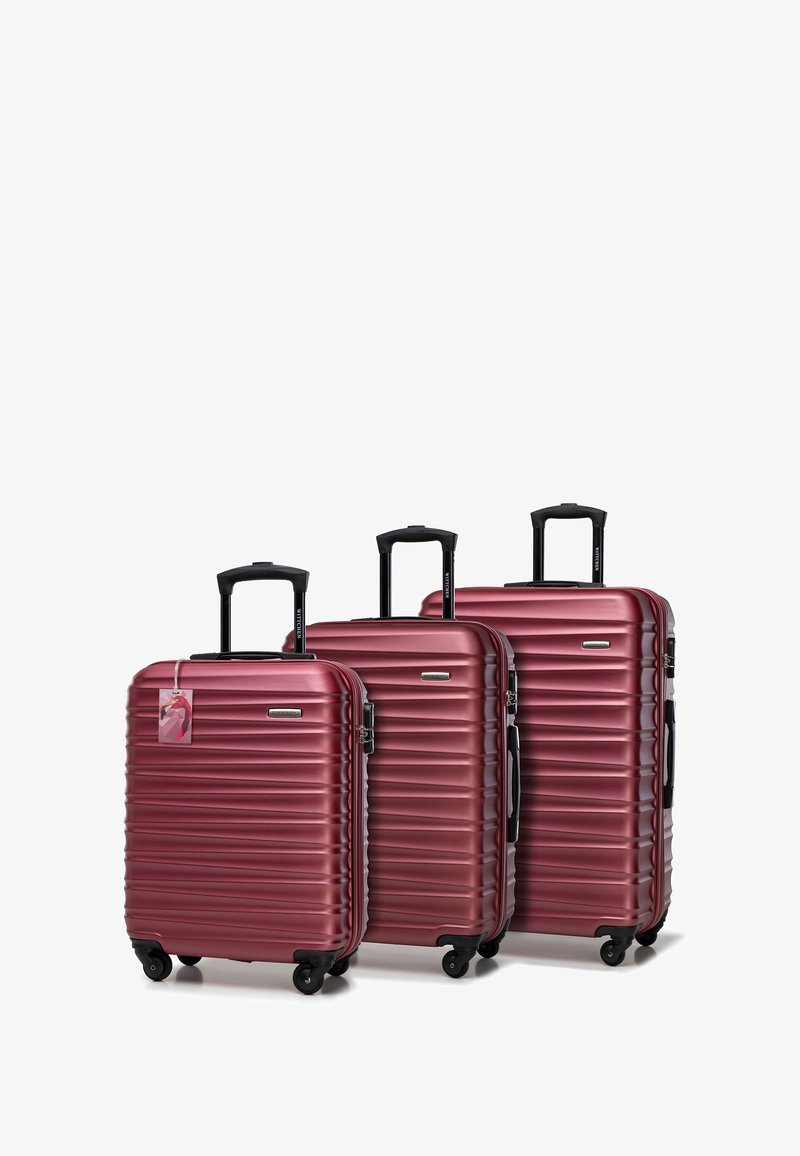 WITTCHEN LUGGAGE SET WITH TAG FROM ABS - Kofferset - dark red