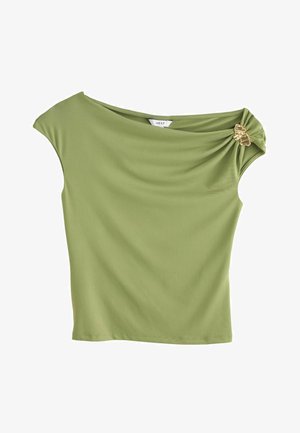 Next, T-shirts print - sage green