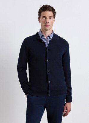Calliope, MAGLIA TINTA UNITA - Cardigan - blu calliope