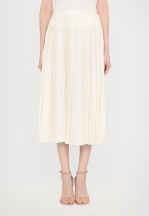 GONNA - Faltenrock - off white