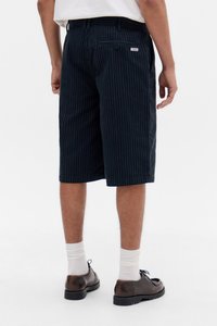 BDG Urban Outfitters STRIPED WORKER - Denim shorts - black