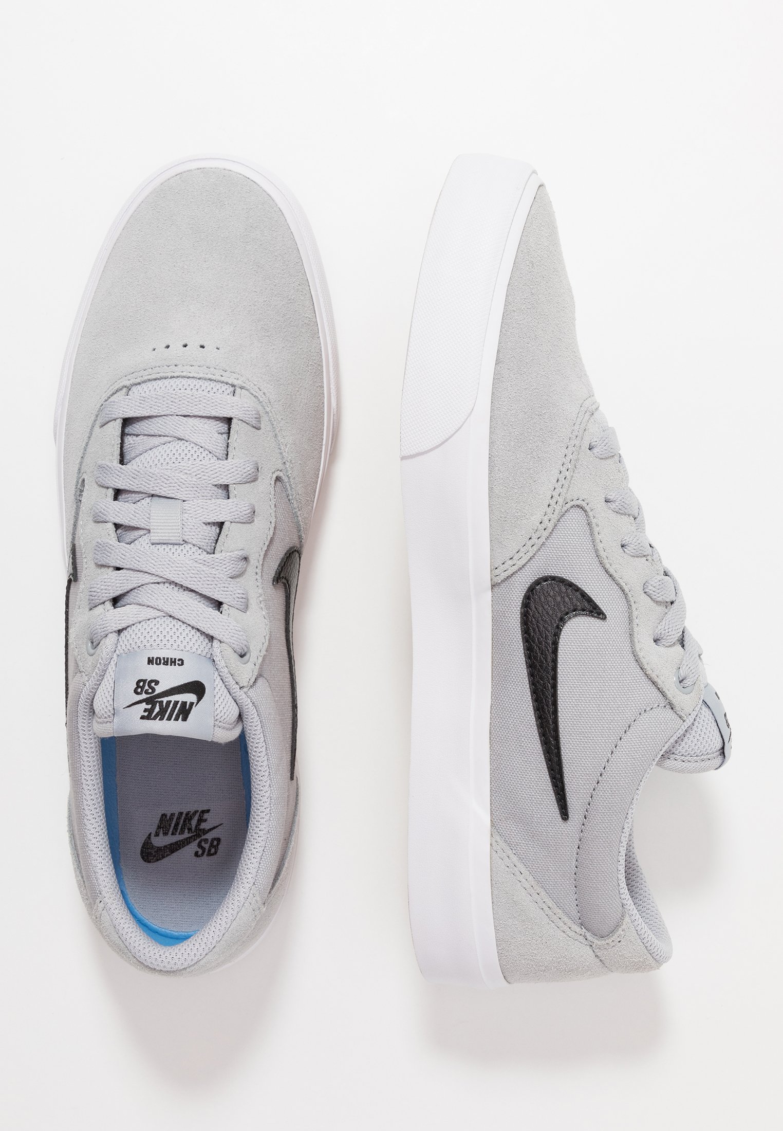 nike sb chron slr wolf gray & white shoes