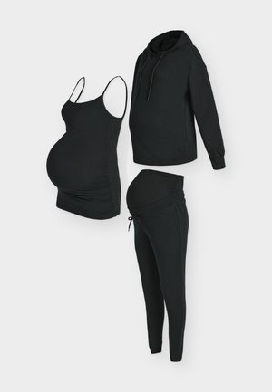 MATERNITY 3 PACK SET - Spodnja majica - black