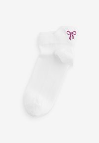 Next EMBROIDERED 4 PACK REGULAR FIT - Strumpor - white pink bows