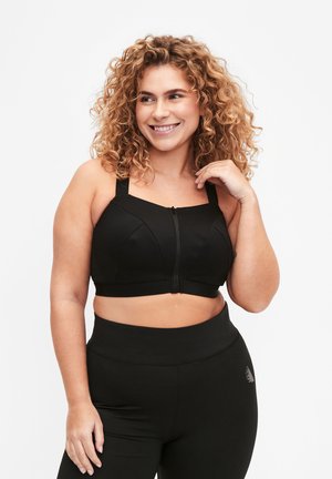 Active by Zizzi MIT FRONTVERSCHLUSS - Biustonosz bustier - black