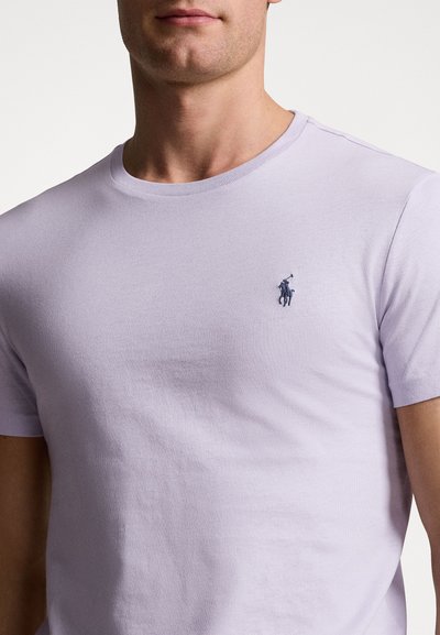 Polo Ralph Lauren CUSTOM SLIM FIT JERSEY CREWNECK T-SHIRT - Basic póló - flower purple