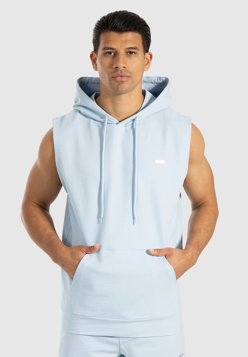 Smilodox MARELL TANK HOODIE - Top - hellblau