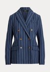 Striped Double Breasted Blazer - Bleizeris - navy/white