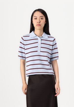 Modström MALVA STRIPE - Poloshirts - blue/andorra