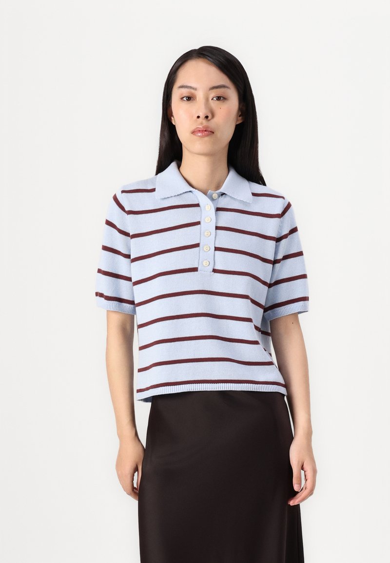 Modström MALVA STRIPE - Polosärk - blue/andorra