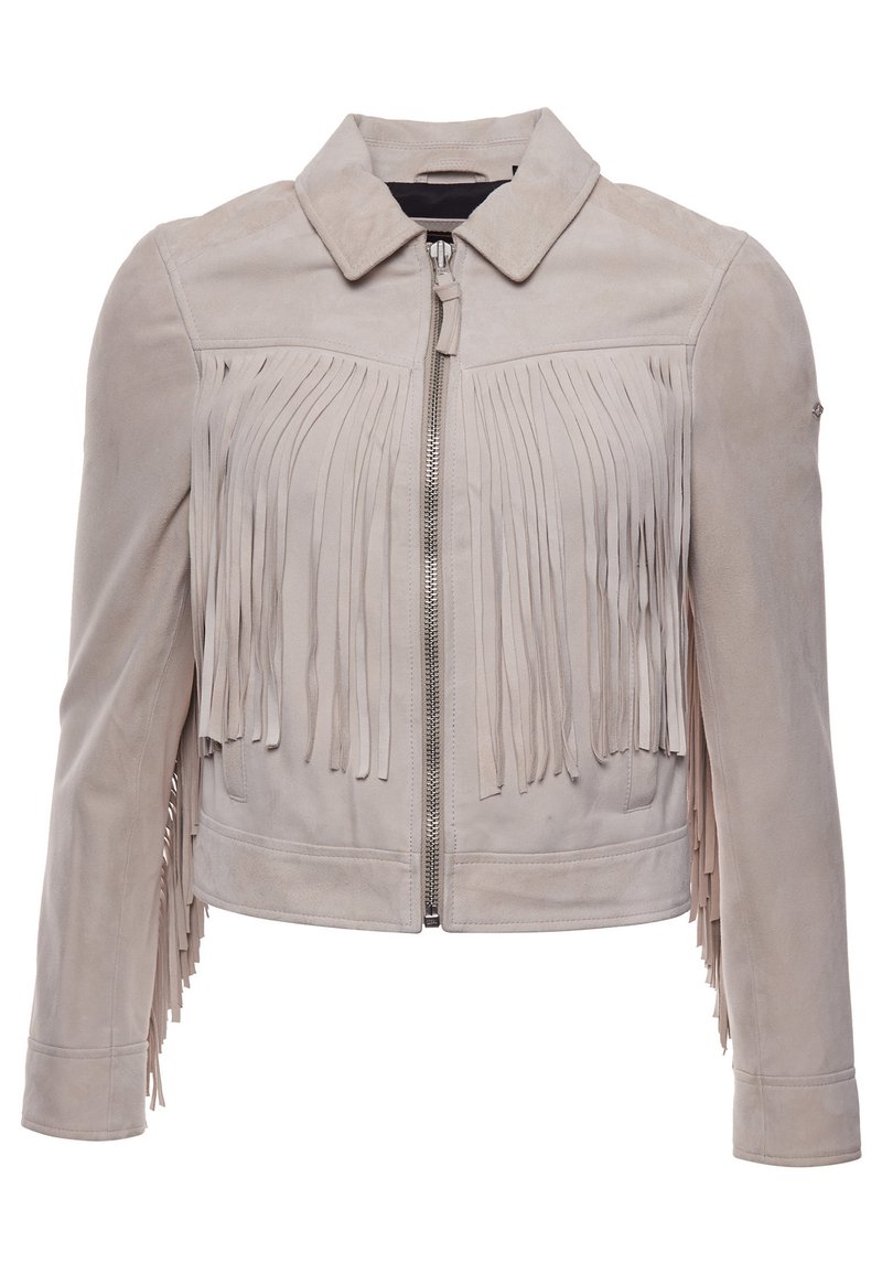 Superdry & Co Leren jas graniet