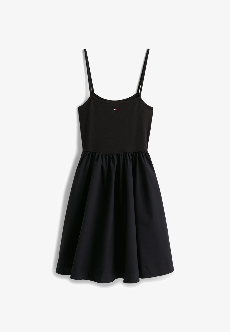 Slim Mini Tommy Jeans SPAGHETTI STRAP EXTRA SLIM MINI DRESS - Kjole - black/svart ...