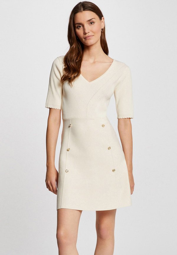 SHORT - Strickkleid - ivoire