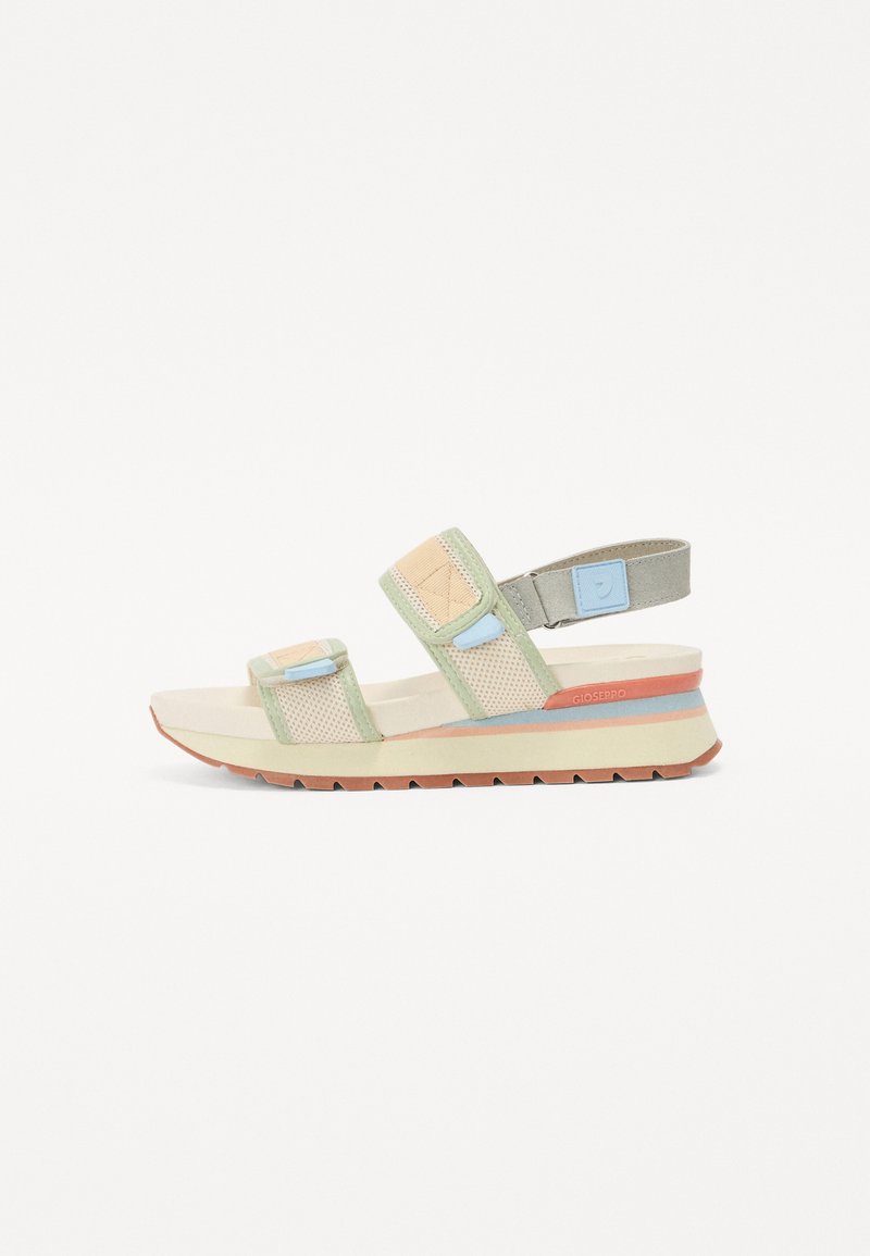 Gioseppo CRANMOOR - Wedge sandals - azul