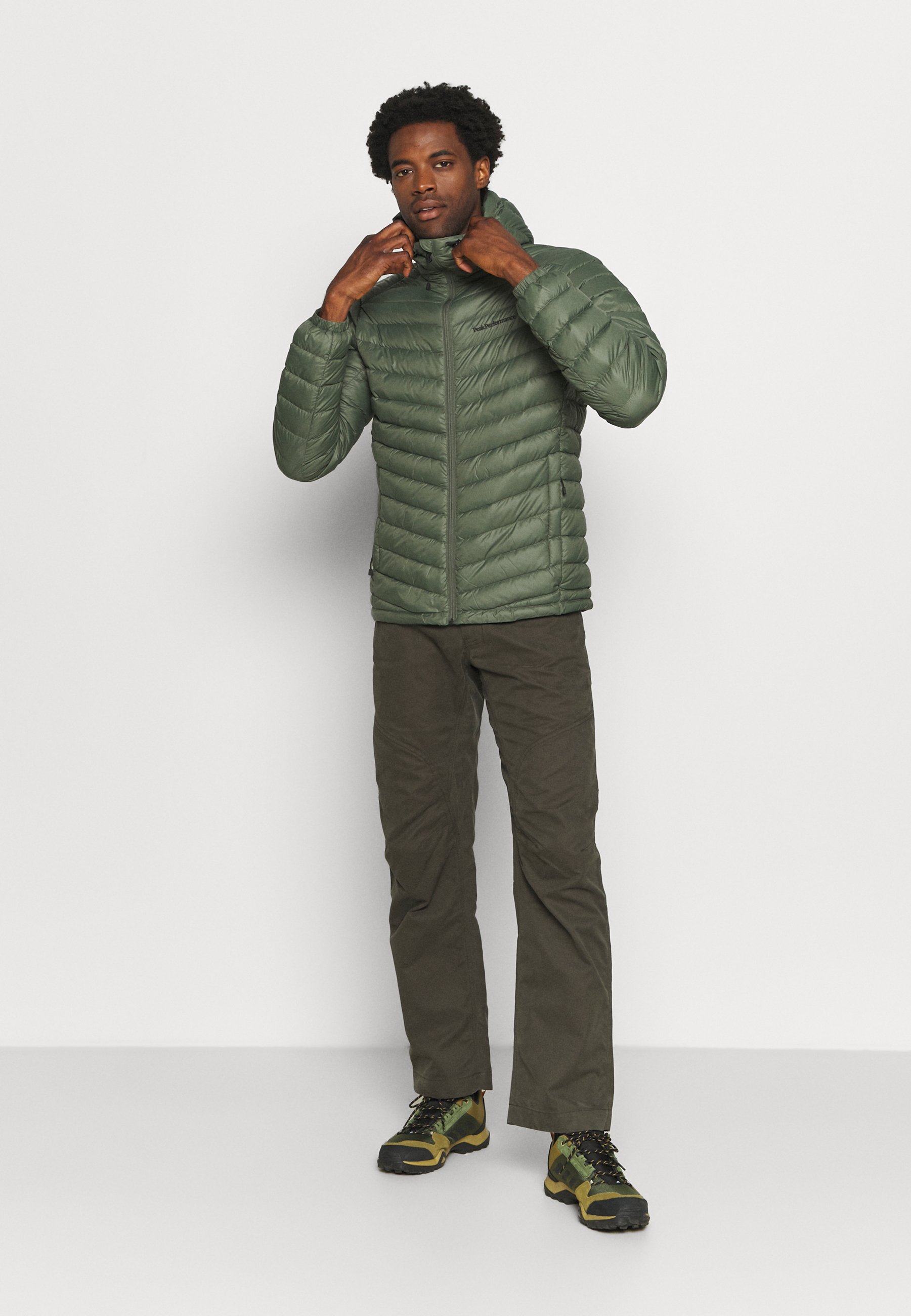 frost down hood jacket blue