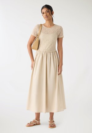 LUNGO CON - Vestito lungo - beige chiaro