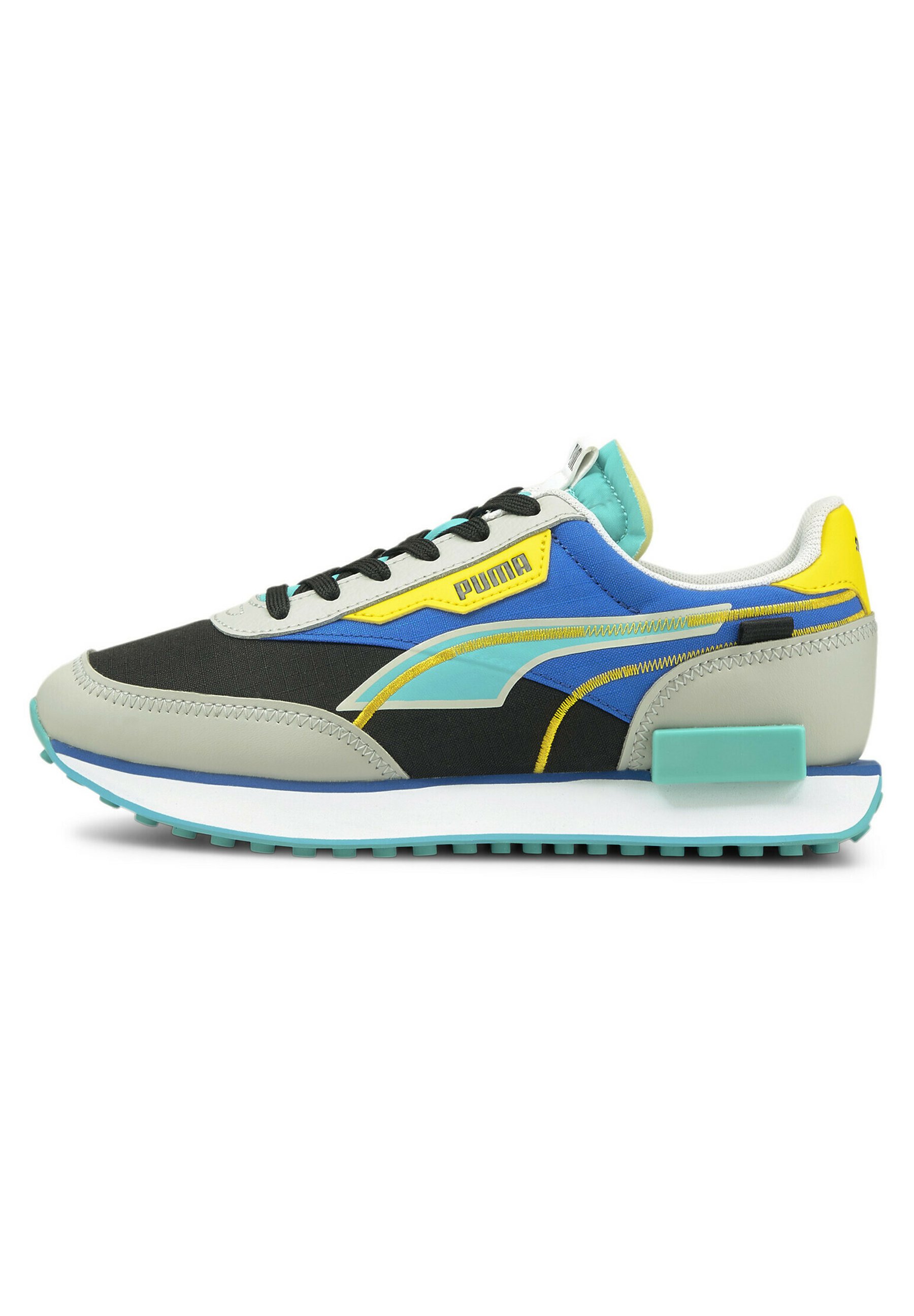 Puma Future Rider Twofold Youth Unisex Chaussures Fitness Puma Black Gray Violet Future Blue Noir Zalando Fr