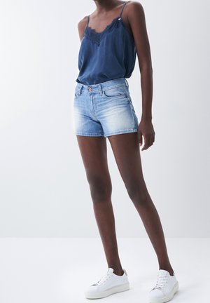 Denim shorts - blue
