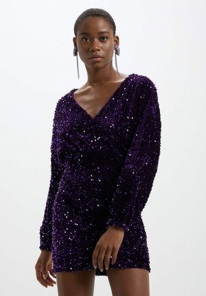 IN CINIGLIA CON PAILLETTES - Vestito elegante - viola