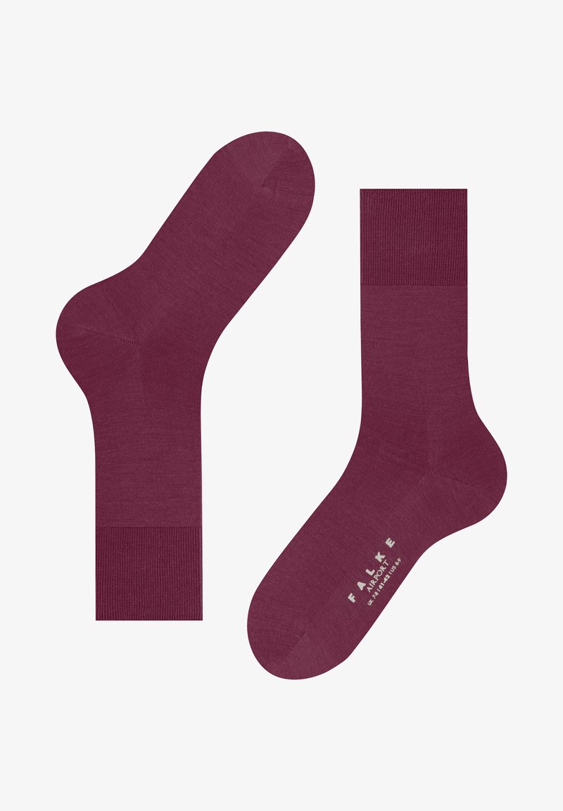 FALKE AIRPORT - Socken - red plum