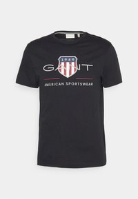 REG ARCHIVE SHIELD - Print T-shirt - black