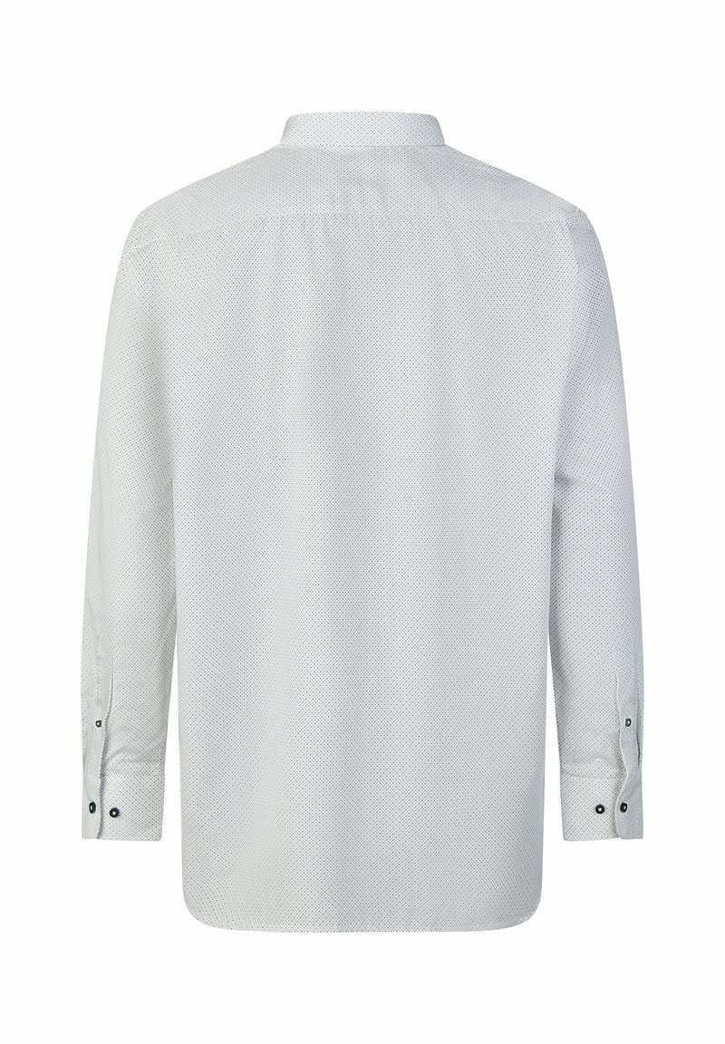 Chemise Pierre Cardin Manches Longues – Blanche à Rayures Grises, Taille S, Neuf Avec étiquettes