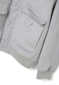PIOMBO PADDED REGULAR FIT WITH ZIP AND BUTTONS - Jas - light grey