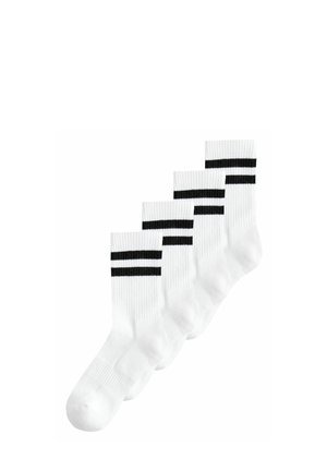 4 PACK - Socks - white with black stripe
