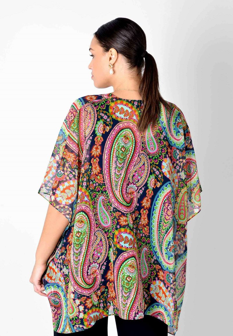 Damen Leichte Jacken | Live Unlimited London PAISLEY PRINT SHORT KIMONO Leichte Jacke brown/mehrfarbig - PF72897 Damen Leichte Jacken | Live Unlimited London PAISLEY PRINT SHORT KIMONO Leichte Jacke brown/mehrfarbig - PF72897