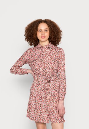 Pieces PCKAITLYN DRESS - Vestido camiseiro - tigers eye/mini ditsy