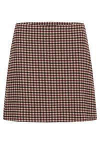 JULISSA - Mini skirt - tawny ganache check
