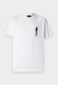 CYCLIST SILHOUETTE - Potiskana majica - white