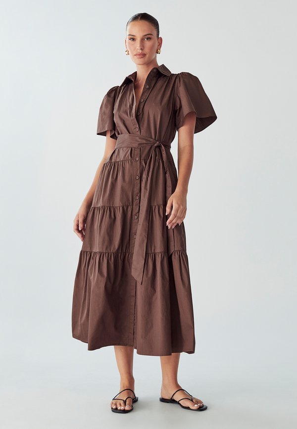 VITO - Blusenkleid - chocolate