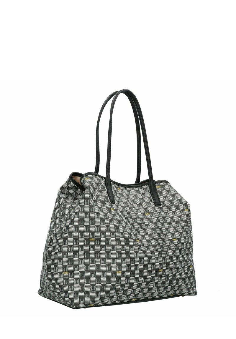 Guess Zalando Pochette Nera Guess Shopping Bag Black Logo/grigio Scuro