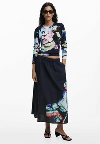 Desigual BY MR CHRISTIAN LACROIX - A-line skirt - black