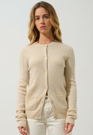 ELISE - THREAD ROUND-NECK - Kofta - oat