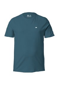 MIT KLEINEM-PATCH - T-shirt basic - blau