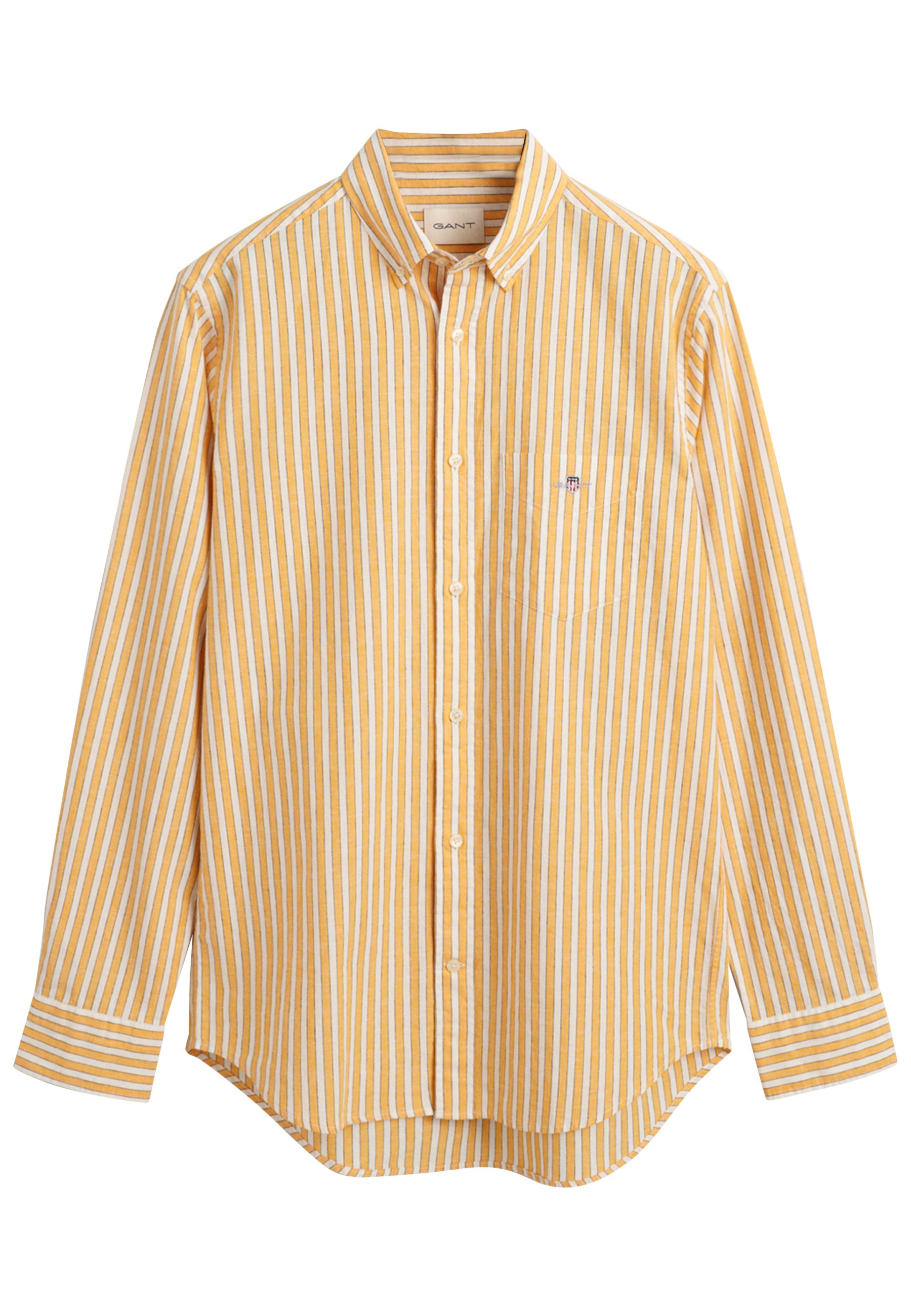 GANT REGULAR FIT DE A RAYAS - Košile - medal yellow