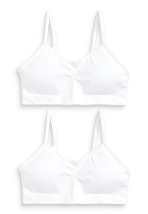 SEAM FREE STRAPPY CROP 2 PACK - Bustier - white