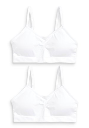 SEAM FREE STRAPPY CROP 2 PACK - Steznik - white