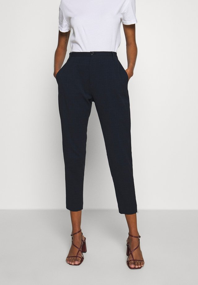 KRISSY TROUSER - Pantaloni - dark navy structure
