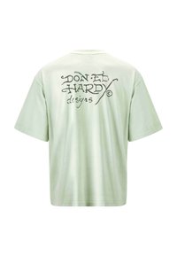 Ed Hardy MENS BATTLE OF THE DRAGONS - Triko s potiskem - light green