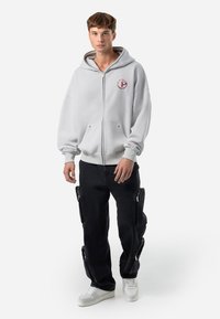 Pegador RIGAD BOXY JACKET - Cipzáras pulóver - washed clear grey