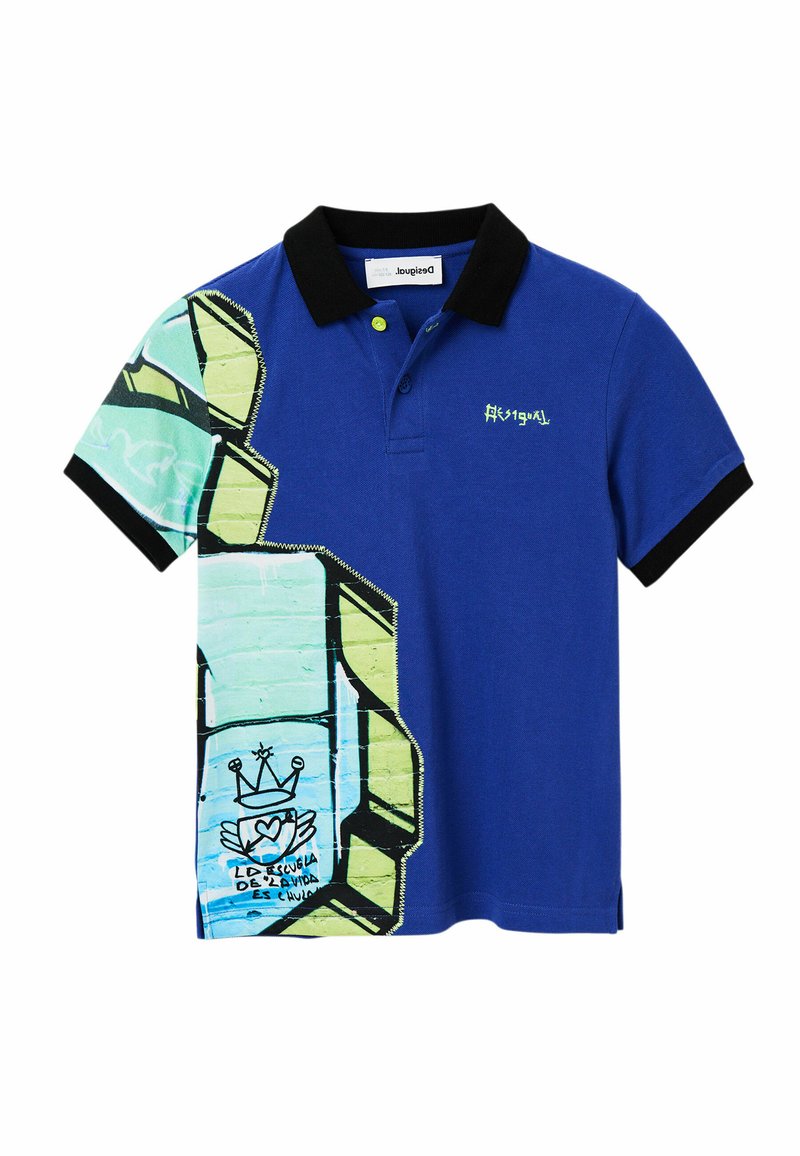 Desigual Poloshirt blauw Desigual Poloshirt blauw