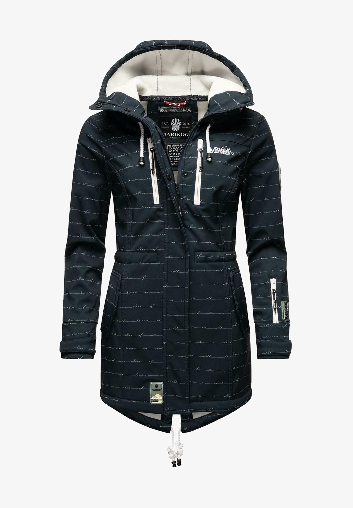 Zalando Marikoo Parka Blau Raincoat Softshellmantel Zalando