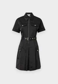 SHIRT DRESS FRONT ZIP - Blusenkleid - black