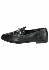 Slip-ons - blk sil studs  a