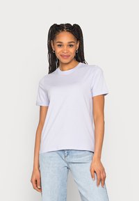 Pieces PCRIA FOLD UP SOLID TEE - T-shirt básica - purple heather